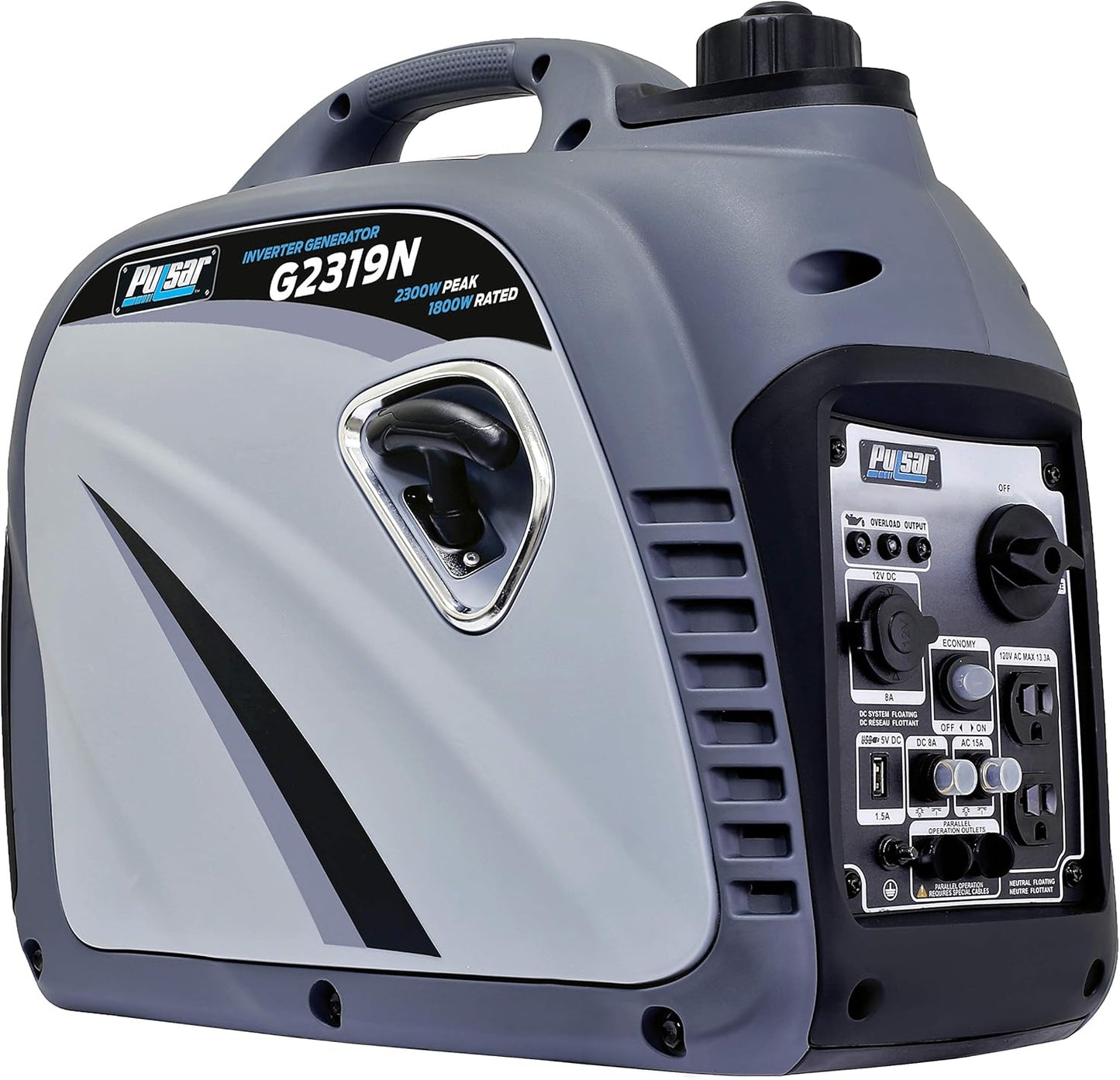 Pulsar 2,300W Portable Gas-Powered Quiet Inverter Generator