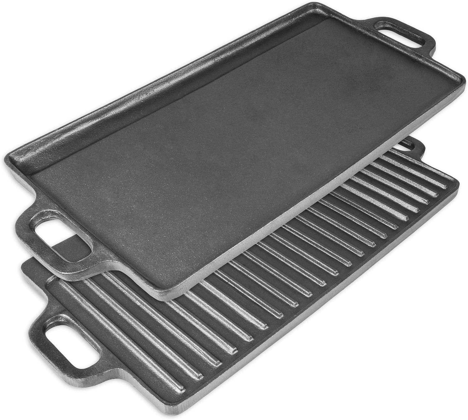 ProSource 2-in-1 Reversible Cast Iron Griddle for Versatile Cooking