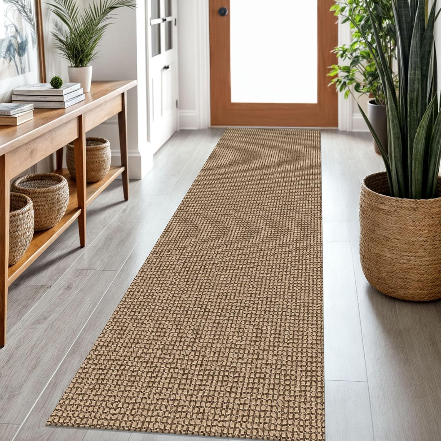 Braided Runner Rug 2x7 Ft Washable Non Slip Indoor Carpet