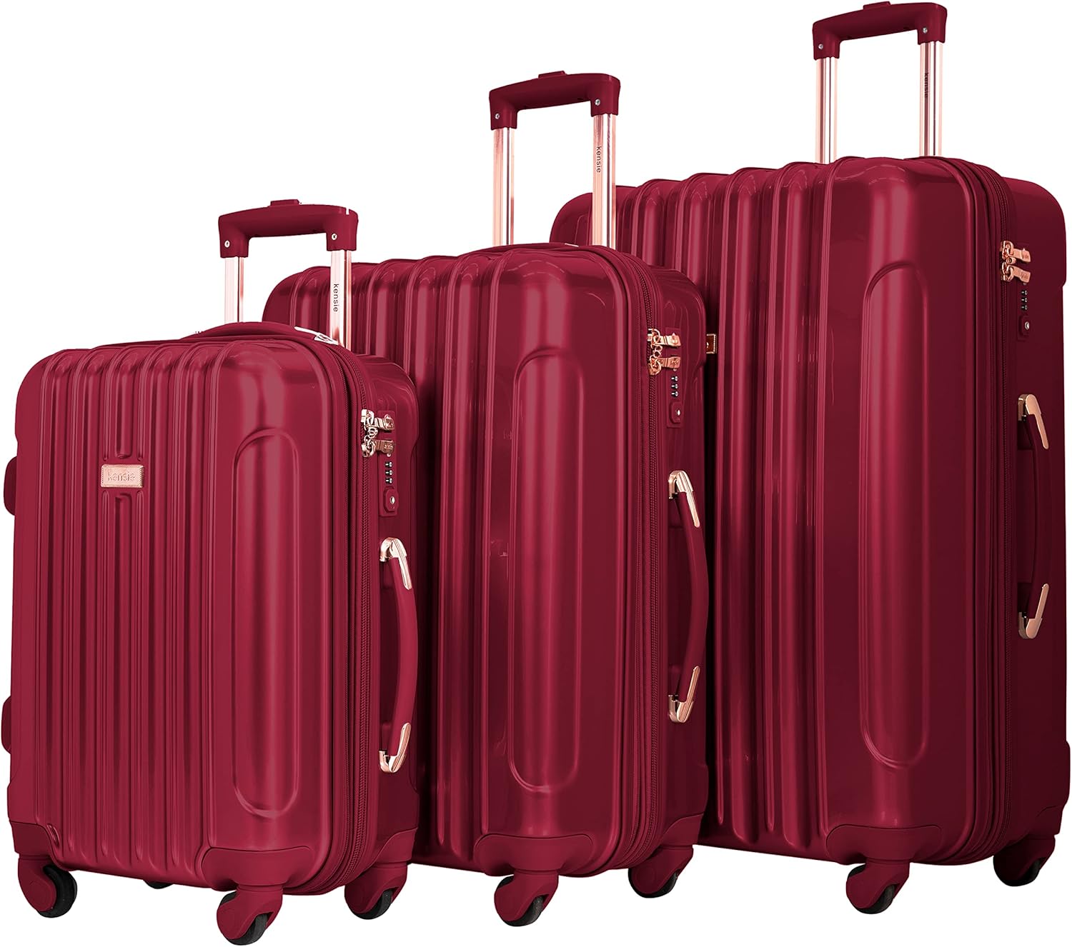 kensie Women's Alma Hardside Spinner Luggage Set for Travelers