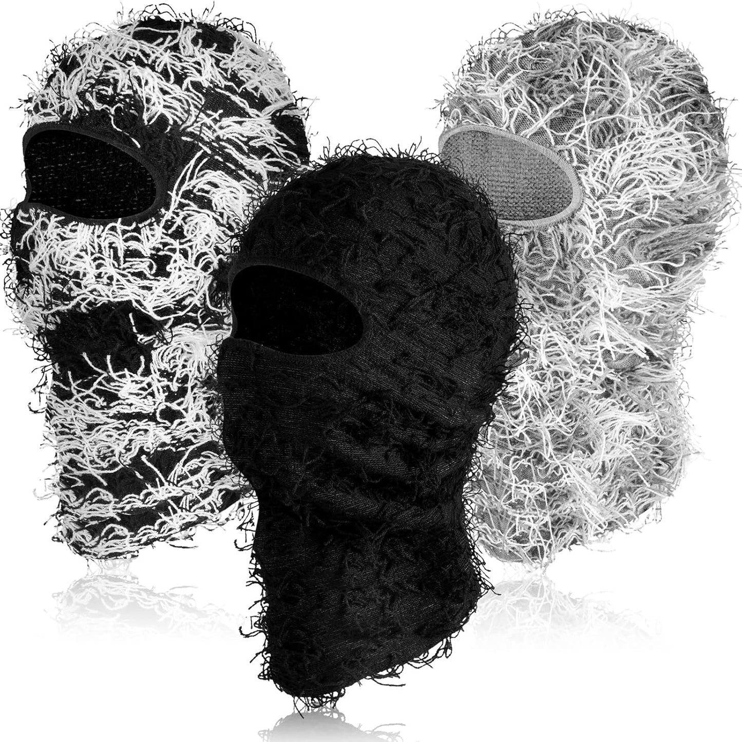 Windproof Distressed Balaclava Set for Cold Weather