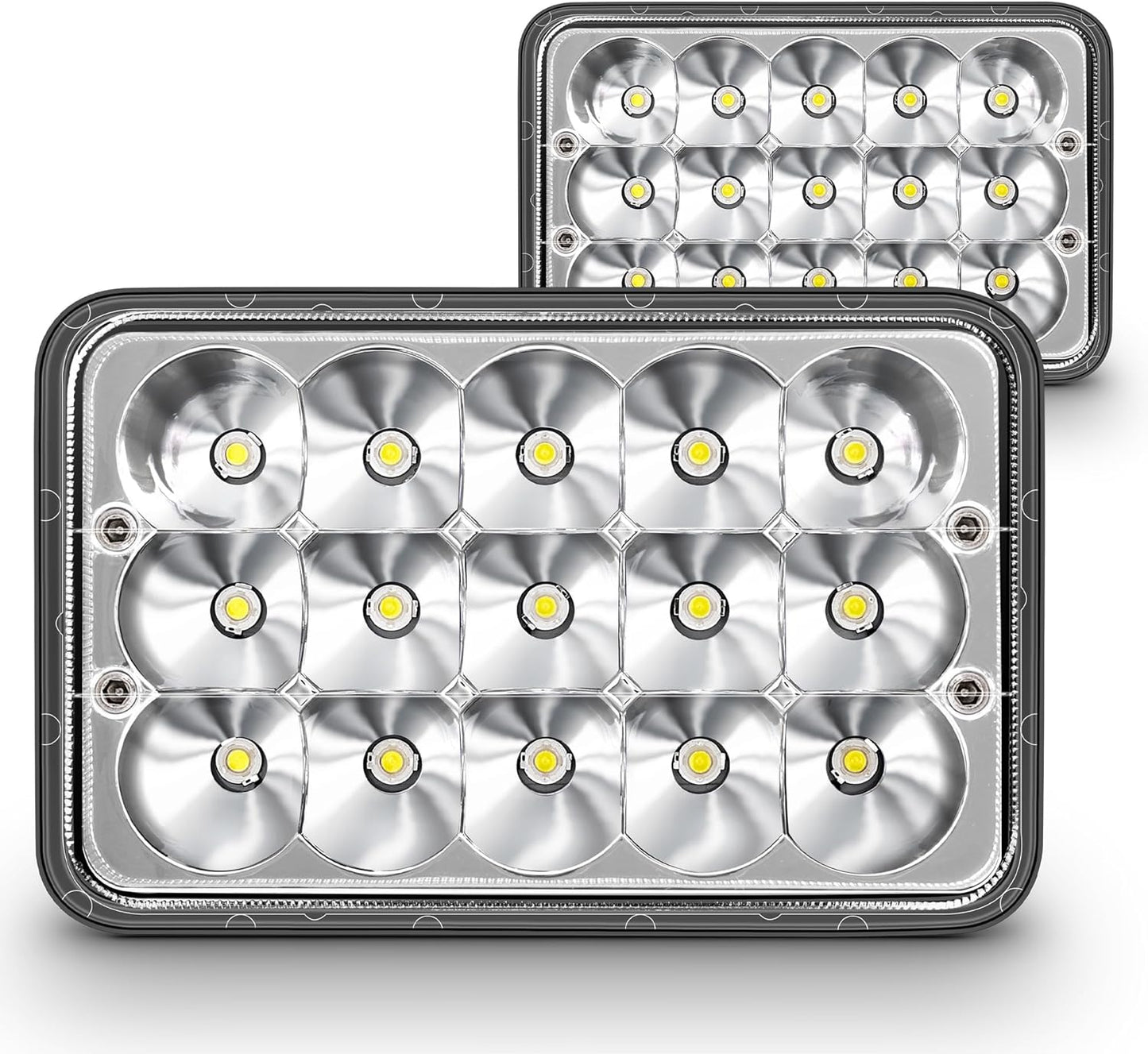 TRUE MODS 4x6 6x4 Inch LED Headlights for Freightliner and Peterbilt