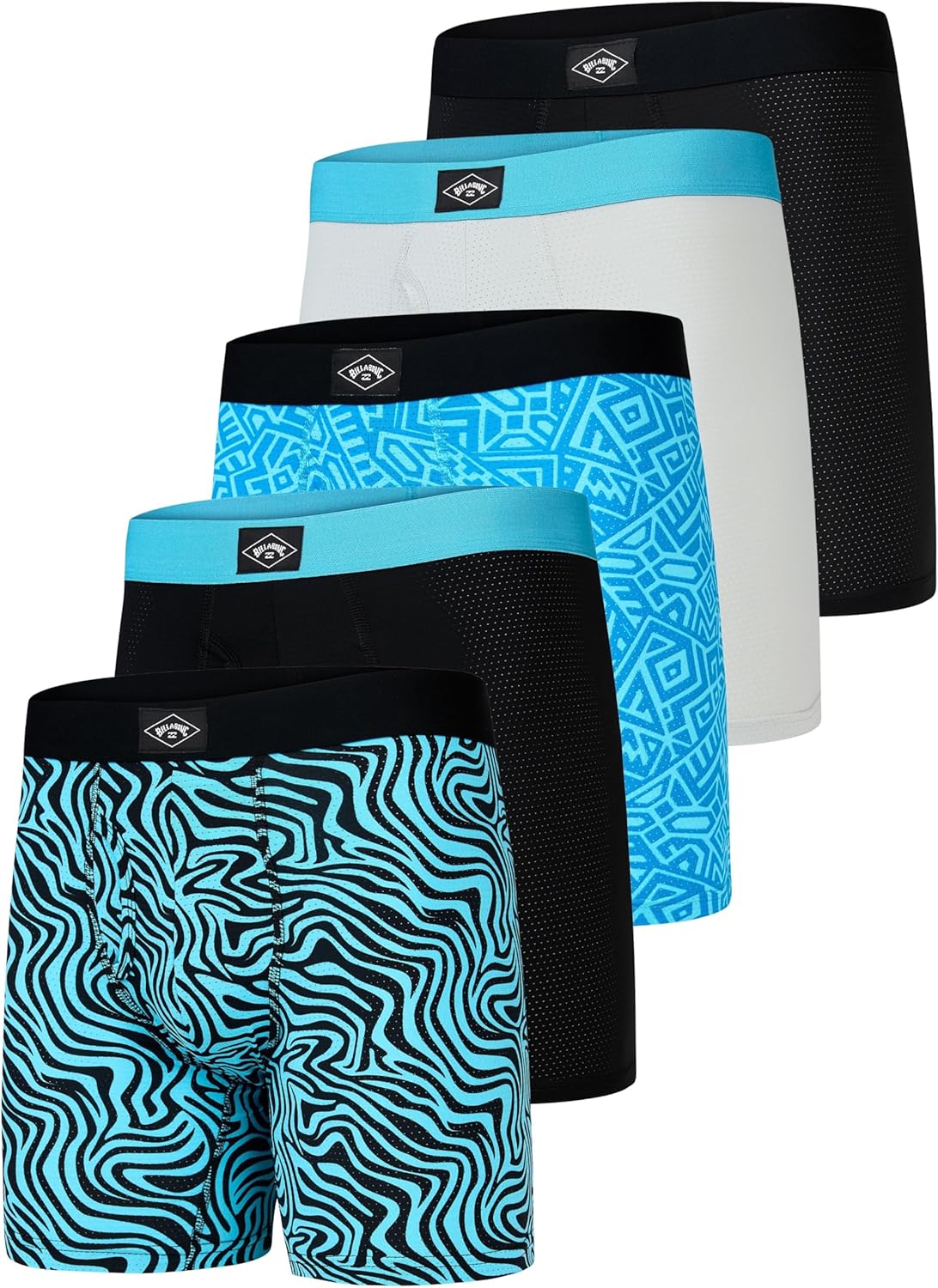 Billabong Mens Underwear 5 Pack Microfiber Boxer Briefs Review