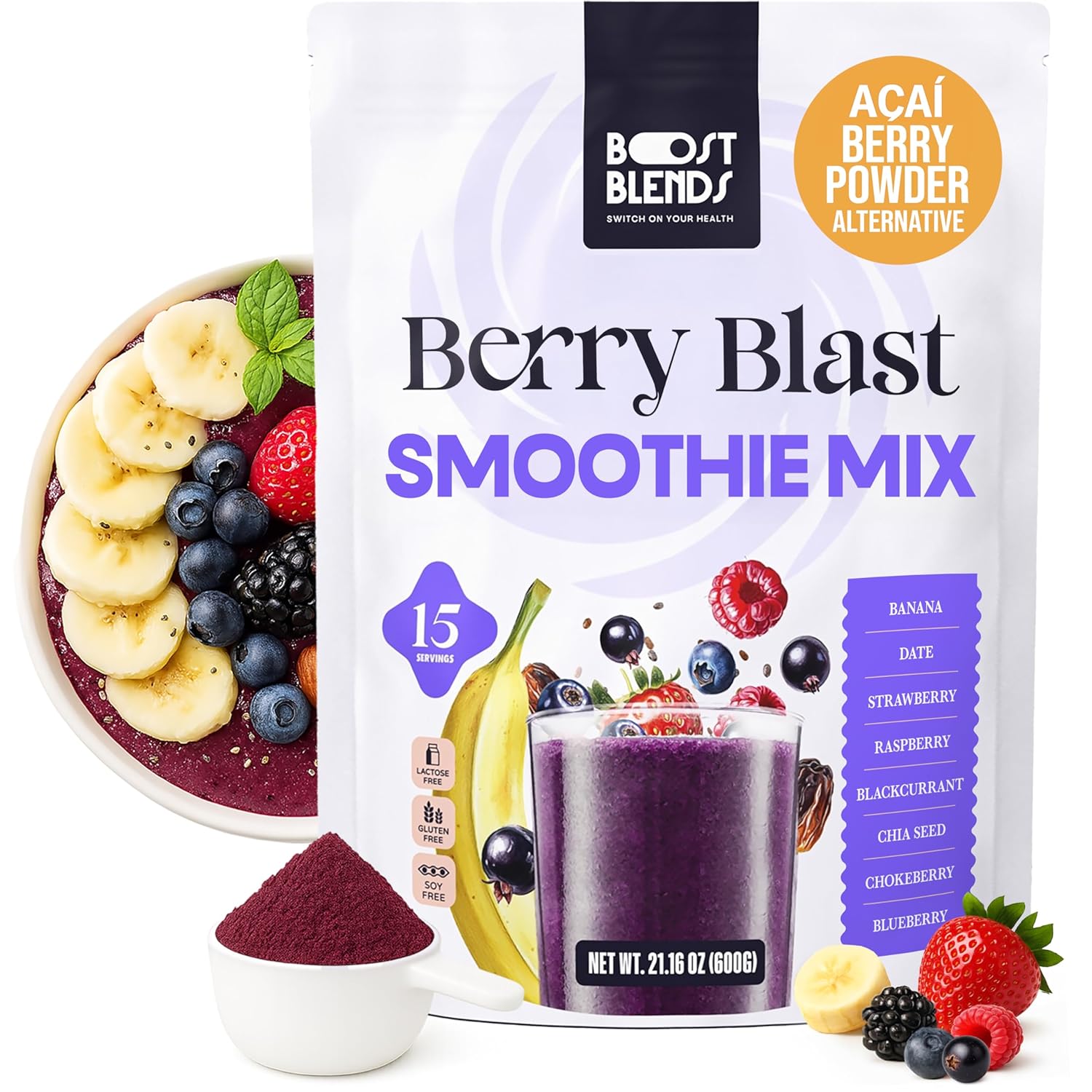 Freeze Dried Fruit Smoothie Mix for Healthy Smoothies & Bowls