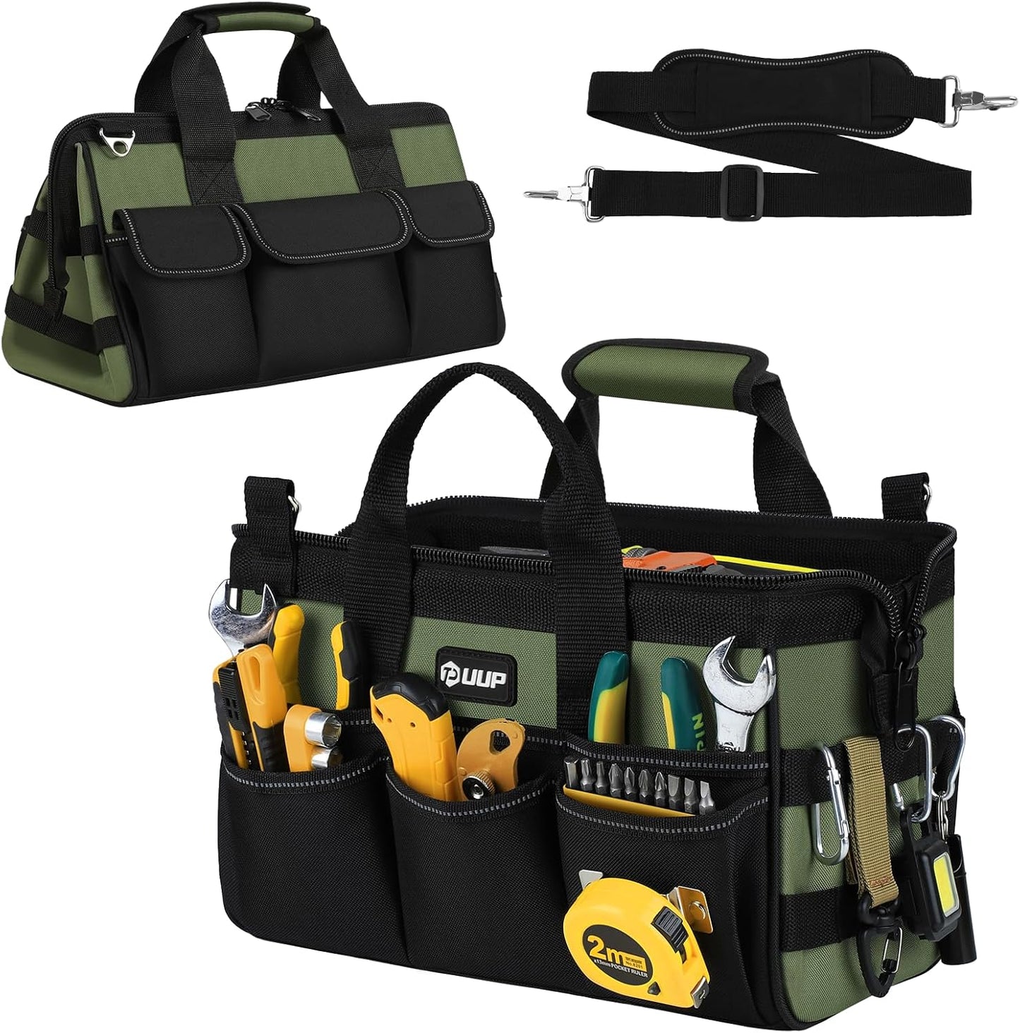 12-Inch Mini Tool Bag with 15 Pockets for Home and Work