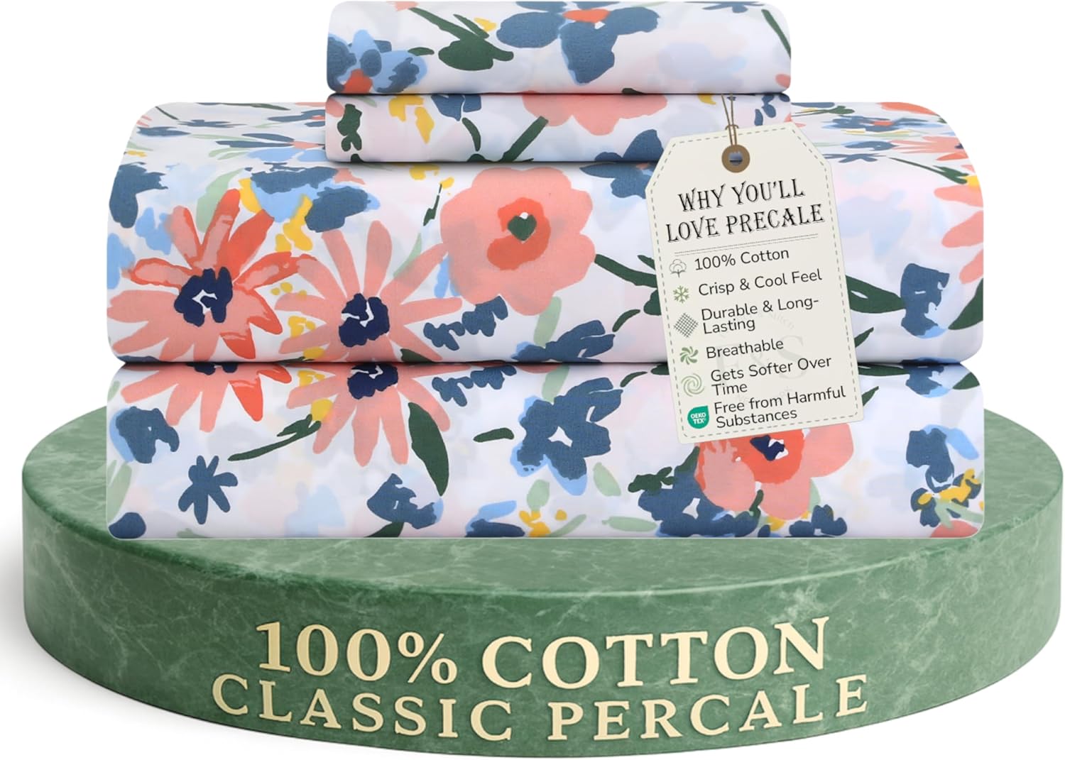 Softest 100% Cotton Sheets Set for Ultimate Comfort and Style