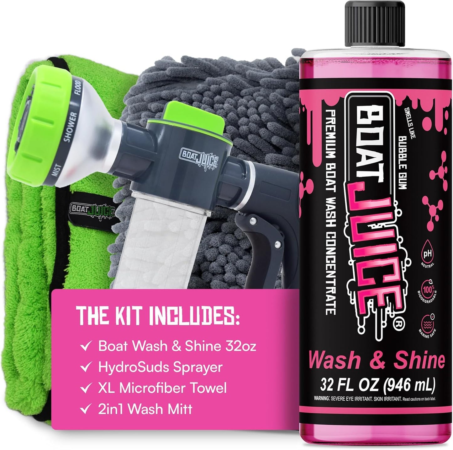Boat Juice Boat Wash & Shine for Fiberglass and Vinyl Care