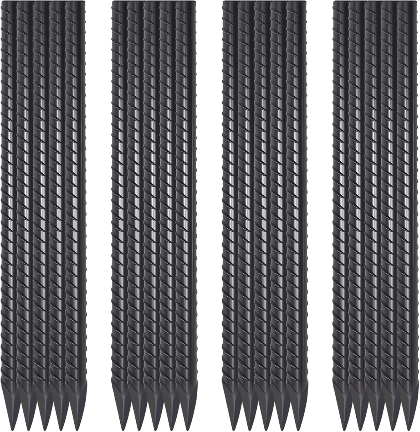 16 Inch Heavy Duty Steel Ground Stakes for Landscape and Fencing