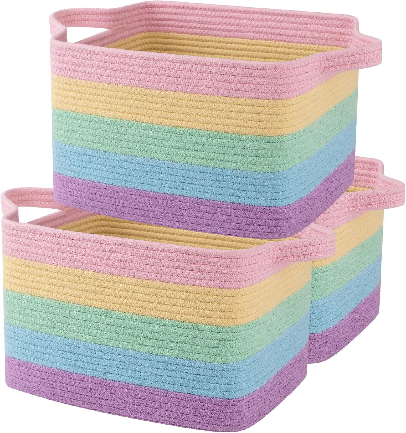 Multifunctional Cotton Rope Storage Basket for Home Organization