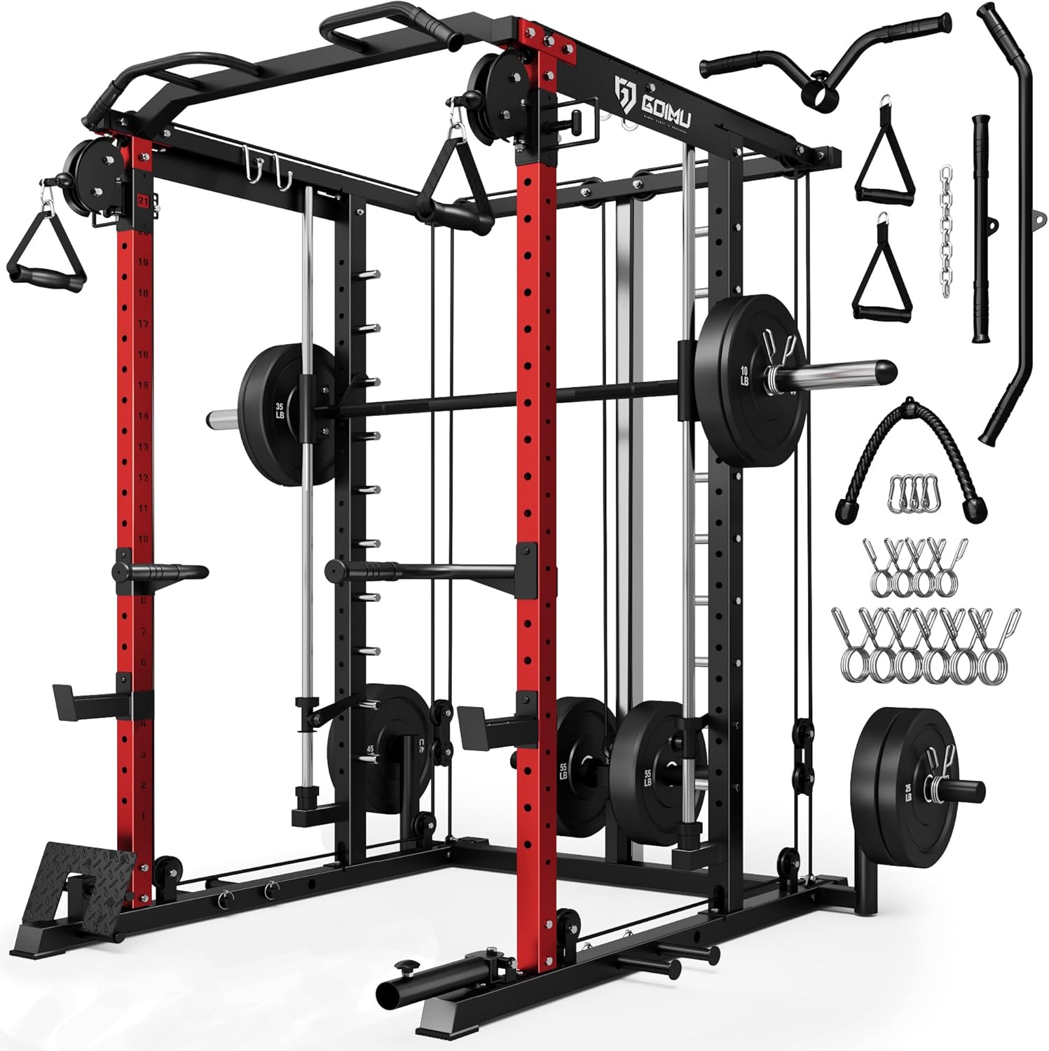 Ultimate Strength Training Cage with Cable Crossover - Goimu