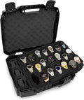 CASEMATIX 42 Slot Watch Case - Impact Resistant & Foam-Padded