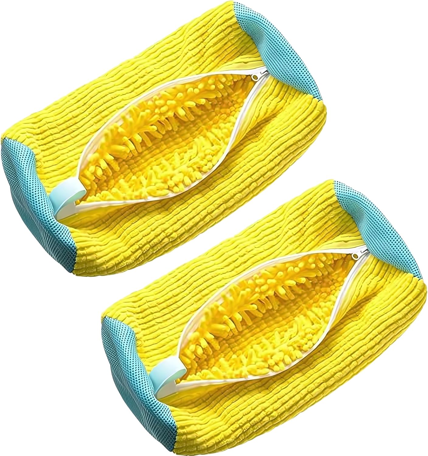 2-Pack Sneaker Washing Bags - 360 Deep Clean, Reusable, Yellow