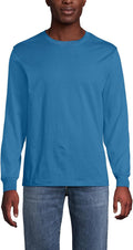 Lands' End Men's Super-T Long Sleeve T-Shirt - Durable Everyday fabric