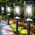 Solar Pathway Lights Outdoor 6 Pack - Bright 6500K LED