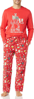 Disney Marvel Star Wars Men's Flannel Pajama Sleep Sets - Snug Fit
