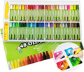 Oil Pastels Set of 48 Assorted Colors - Soft, Non-Toxic Crayons