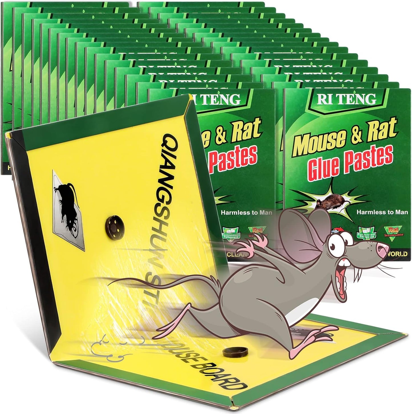 Effective 36 Pcs Mouse Glue Traps - Indoor/Outdoor Use