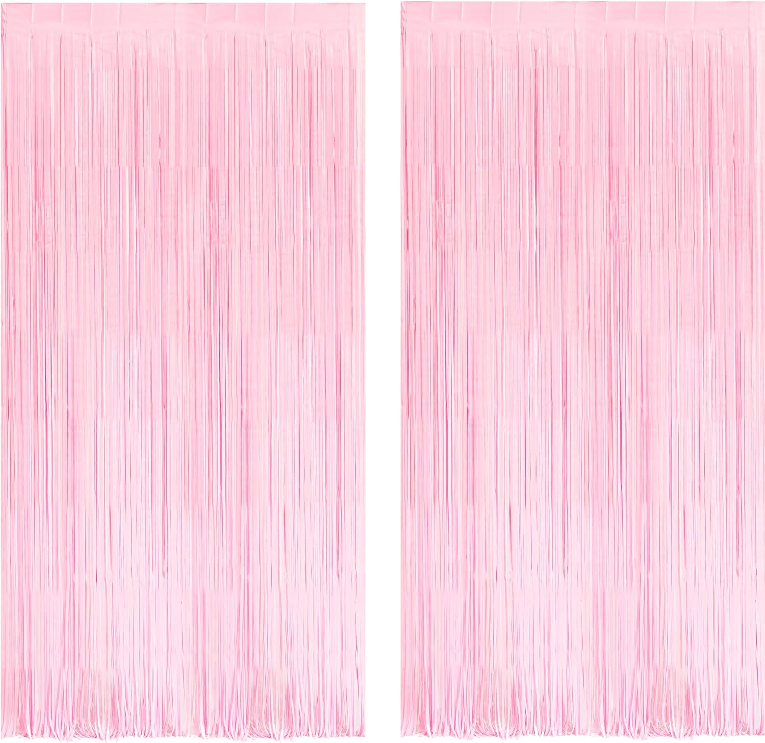Pink Foil Fringe Curtains - 2 Pack Party Essentials