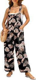 IWOLLENCE Women's Summer Jumpsuits Boho Wide Leg Overalls - Breathable