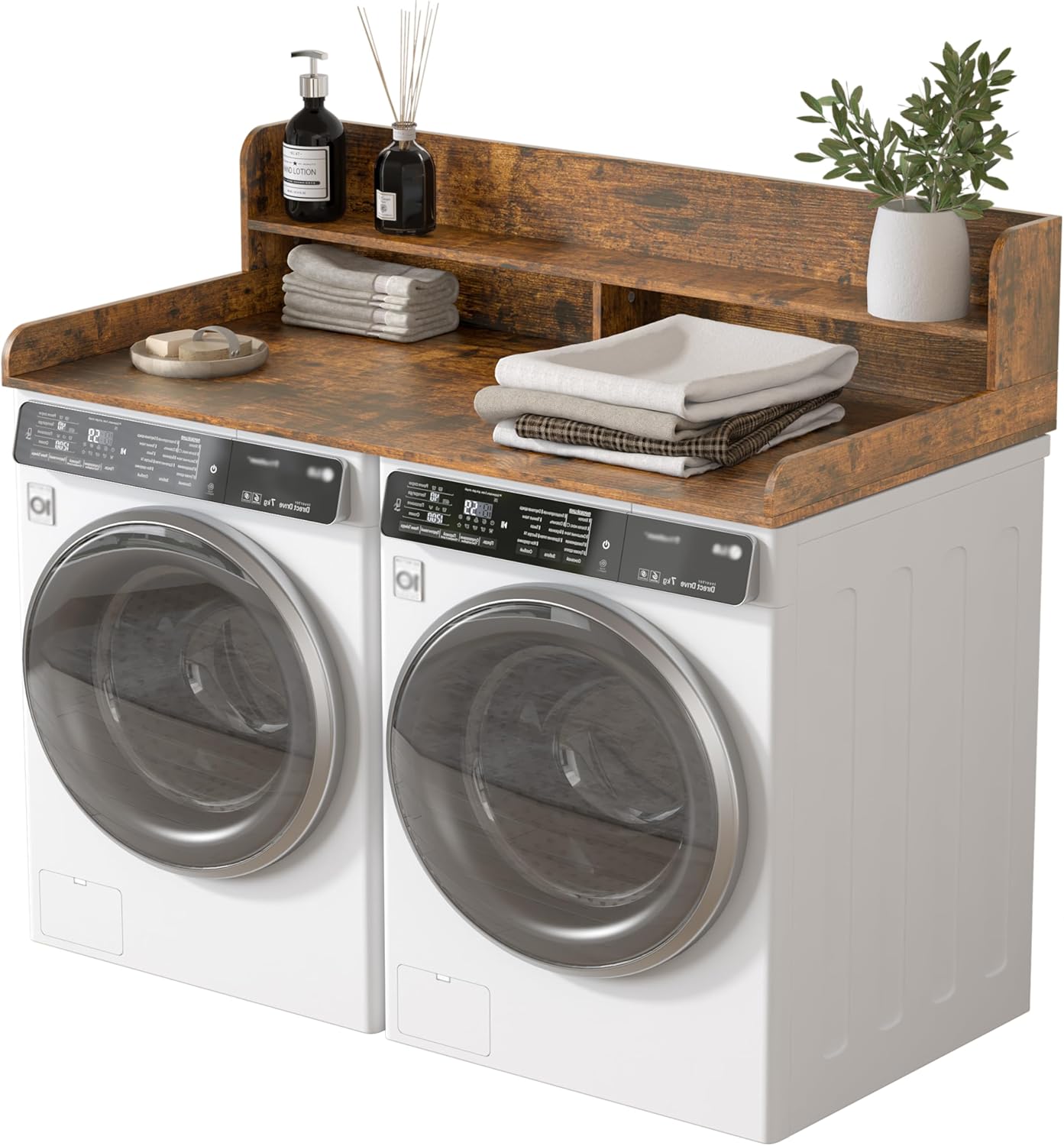 Piskyet Washer Dryer Countertop for Efficient Laundry Organization