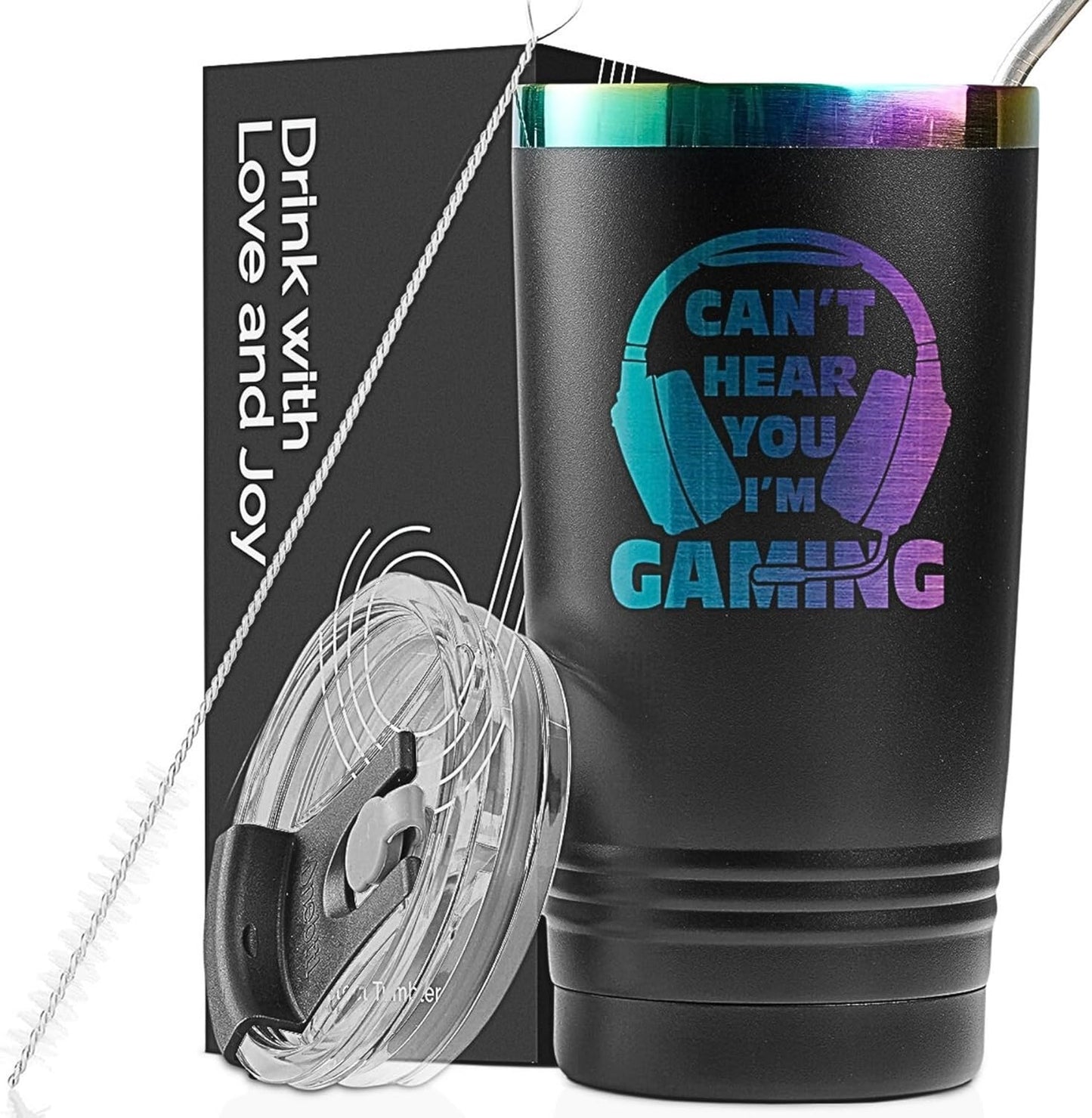 Onebttl Gaming Mug 20oz Tumbler - Can't Hear You, I'm Gaming!