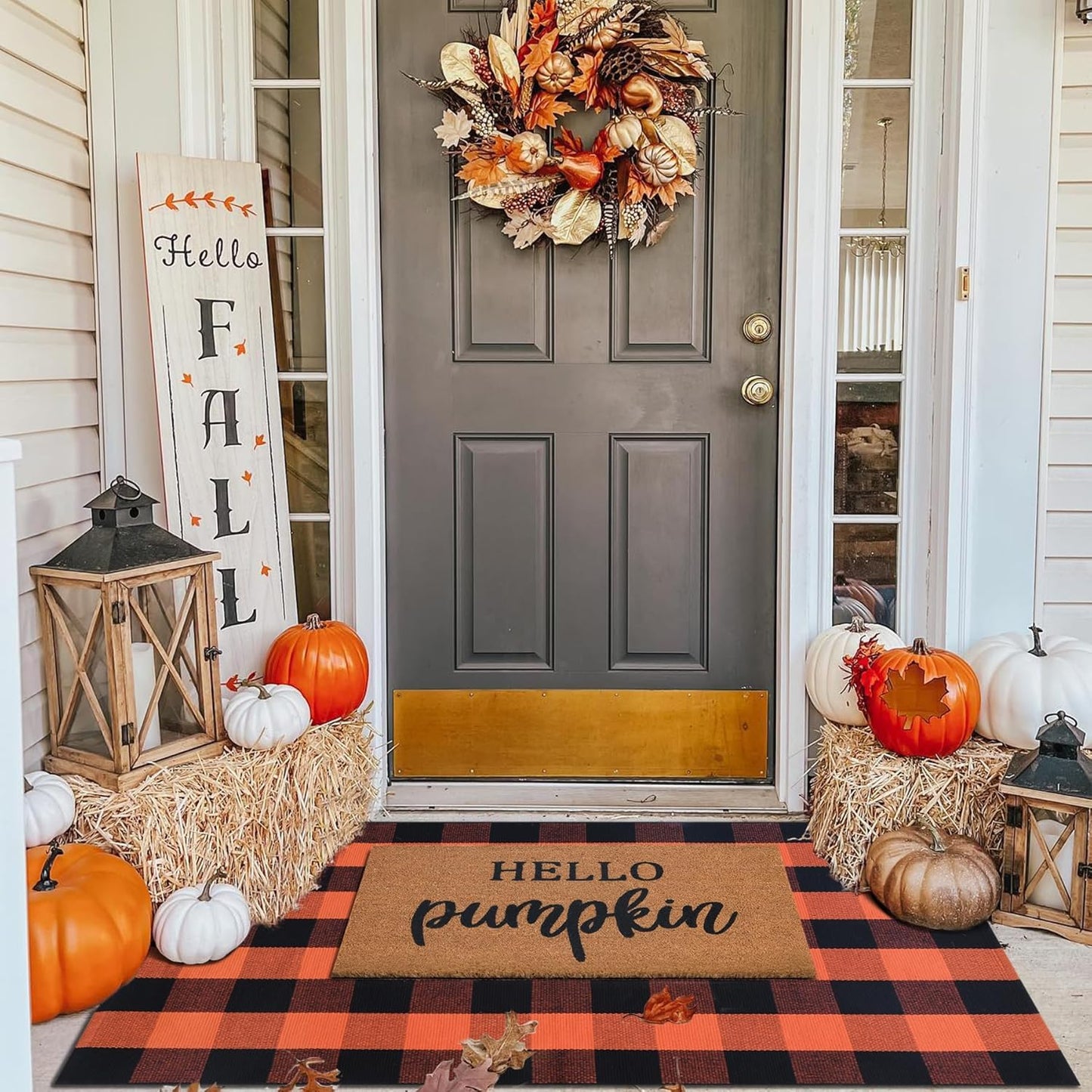 Fall Decor Doormat Combo Set for Stylish Entryway Decor