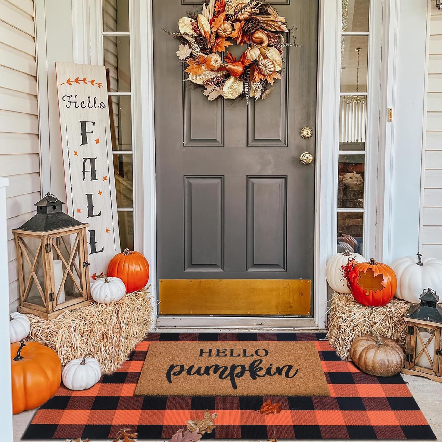 Fall Decor Doormat Combo Set for Stylish Entryway Decor