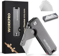 WORKPRO Premium Titanium Utility Knife - Lightweight CNC Unibody