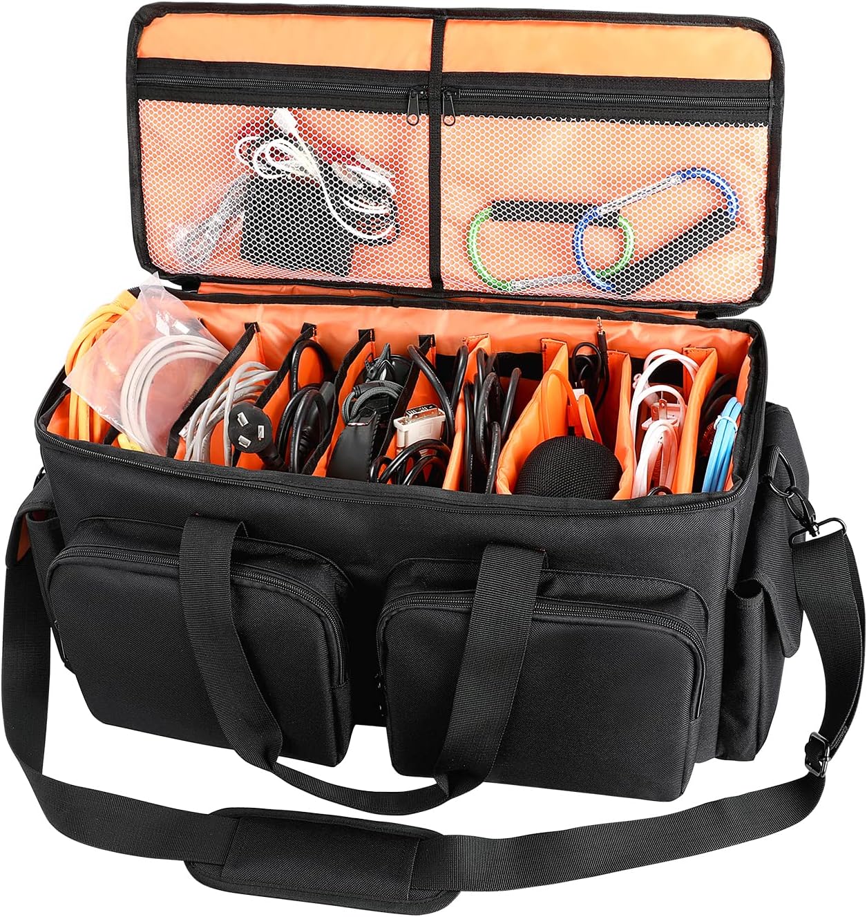 SAVIOUR DJ Cable File Bag for Organized Audio and Visual Cables