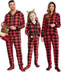 Family Christmas Onesie for Adults - Hooded Footed Zipper Jumpsuit