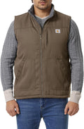Men's Loose Fit Workwear Vest Fleece-Lined Waterproof - Warm Durable
