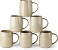 GBHOME Large Coffee Mugs Set of 6 18oz - Durable Handmade Ceramic