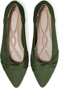 Women's Knit Pointed Toe Flats Comfortable Washable Ballet Flat