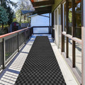 Runner Rug 2 ft x 46 ft Carpet Runner - Durable Checkered Hallway Mat