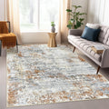 Art&Tuft Washable Rug 5ftx7ft - Machine Washable, Anti-Slip Abstract