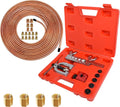 MuHize Brake Line Flaring Tool Kit - 25 ft Corrosion Resistant Tubing