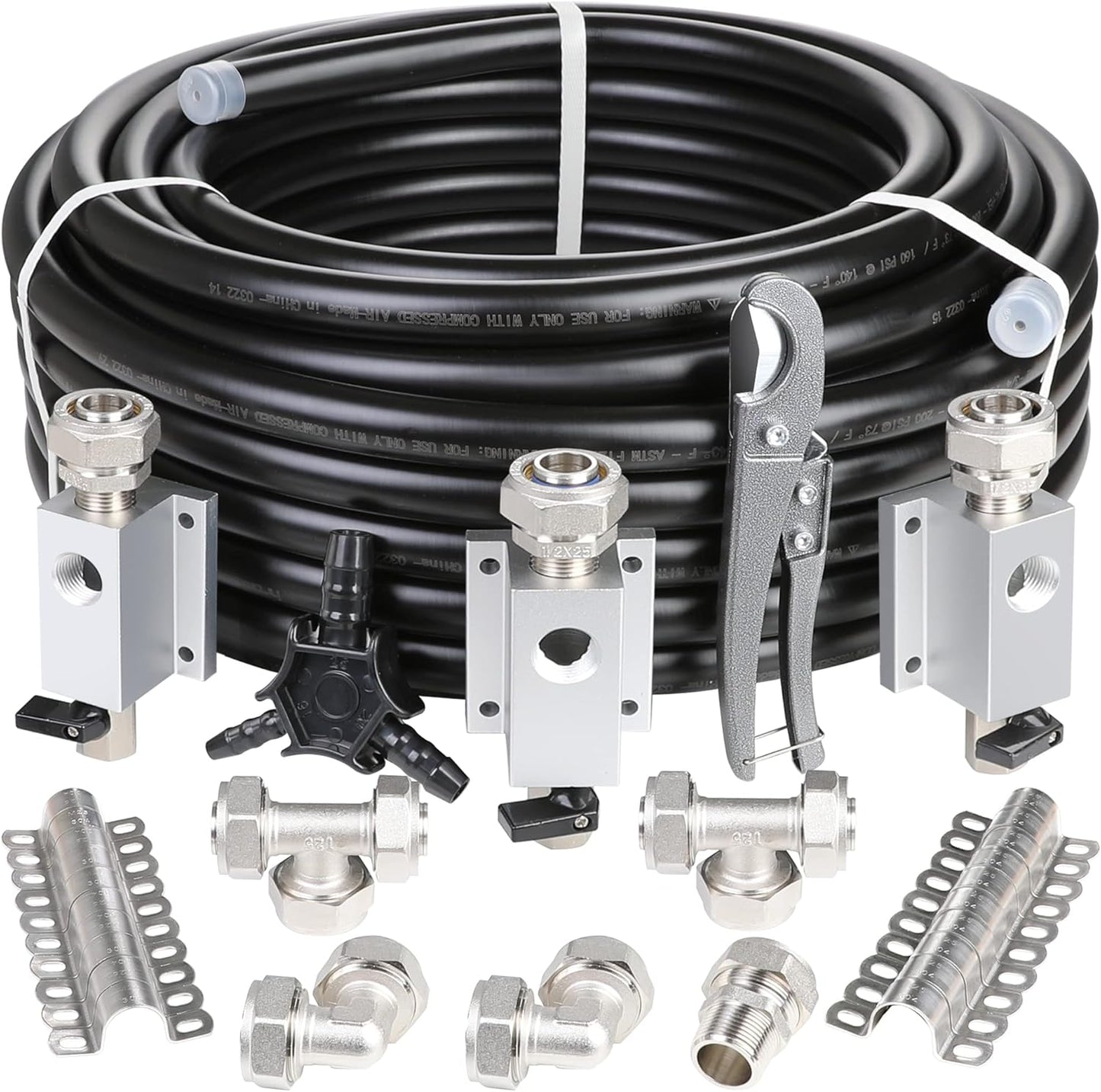 Hromee Compressed Air Piping System for Garage Air Compressors