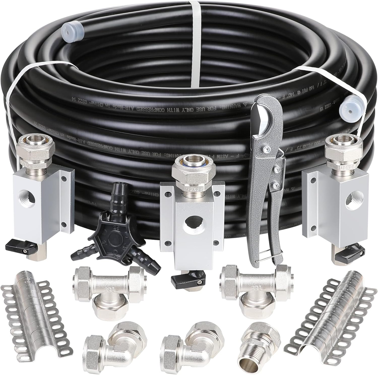 Hromee Compressed Air Piping System for Garage Air Compressors