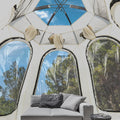 AYAMAYA Weatherproof Transparent Doors for Bubble Tent