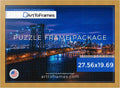 27.56x19.69 INCH Gold Frame for 1000 Piece Puzzles - Elegant Design