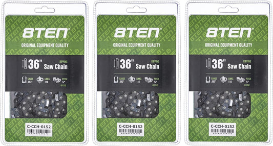 8TEN Ripping Chainsaw Chain 36 Inch for Poulan and Husqvarna