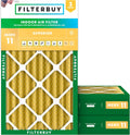 16x25x4 MERV 11 Air Filter 3-Pack - Pet & Allergy Defense