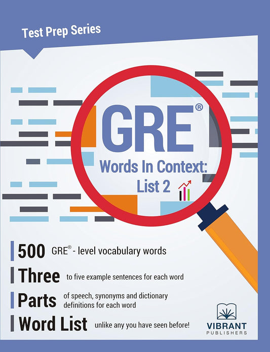 GRE Words In Context: List 2 for Effective Test Preparation