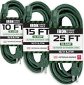Iron Forge Cable Weatherproof Outdoor Extension Cord 3 Pack - Durable