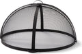 SUNCREAT Heavy-Duty Fire Pit Screen 35 in - Hinged Spark Guard