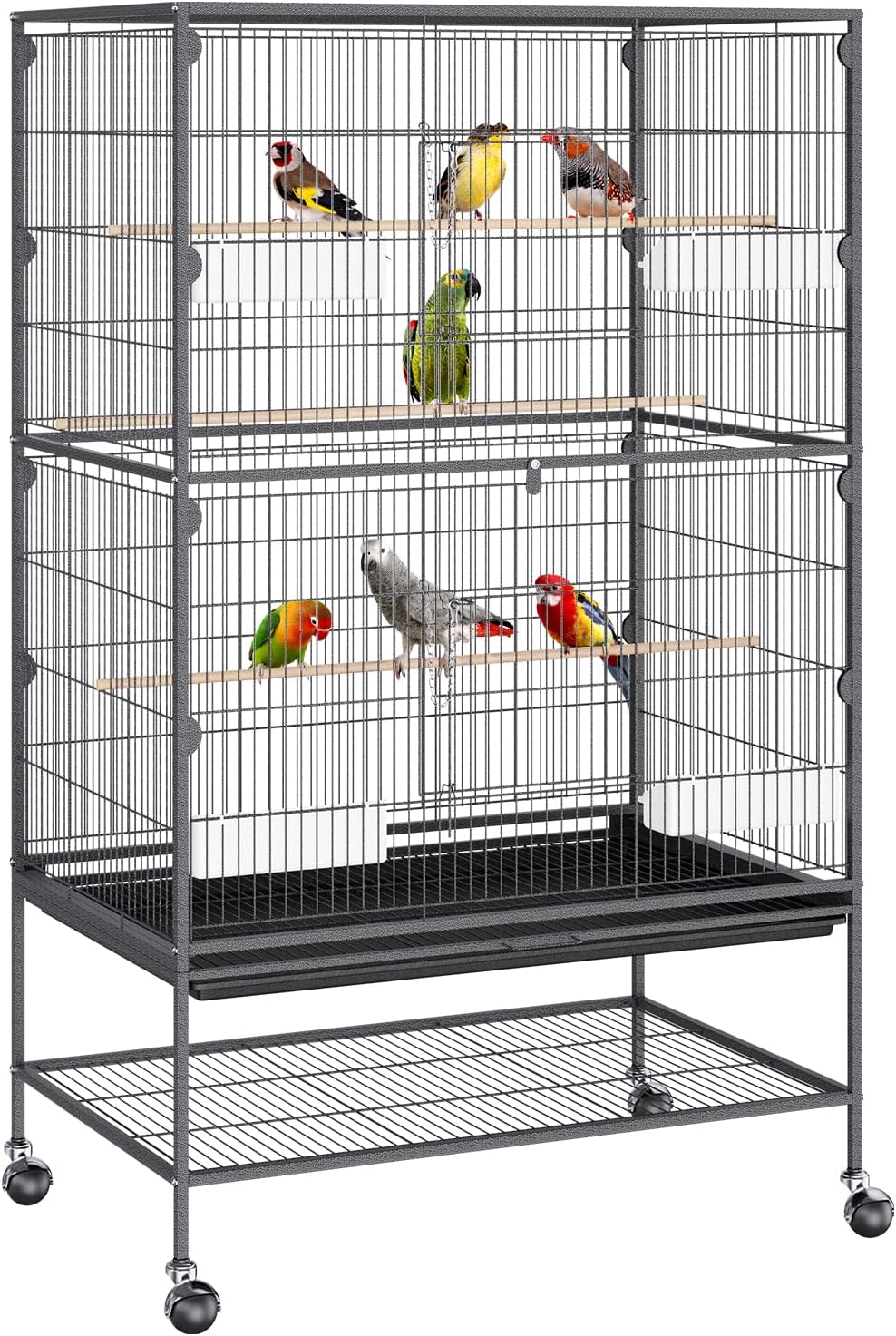 VEVOR 52 Inch Standing Large Bird Cage for Parrots and More