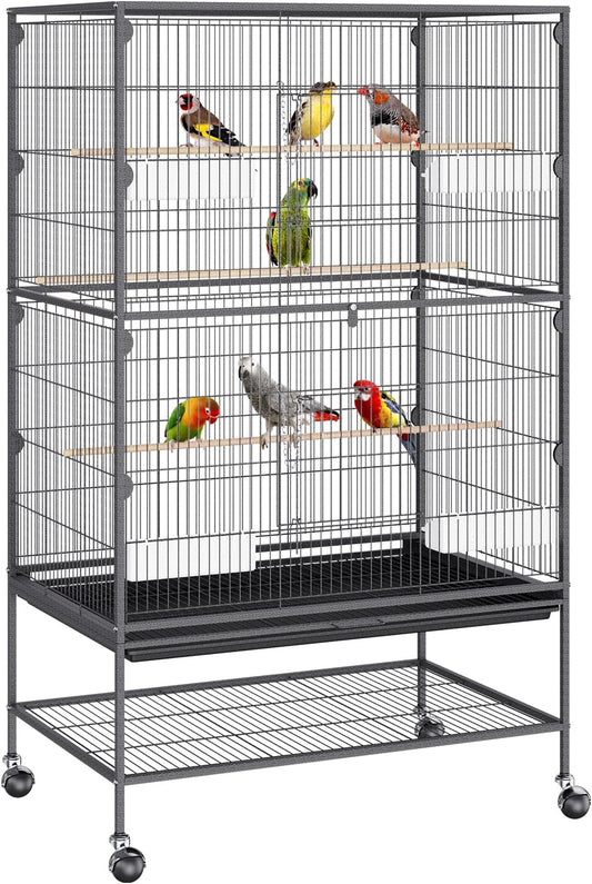 VEVOR 52 Inch Standing Large Bird Cage for Parrots and More