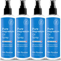 Pure Magnesium Oil Spray 8oz (4 Pack) - Fast Absorbing Relief