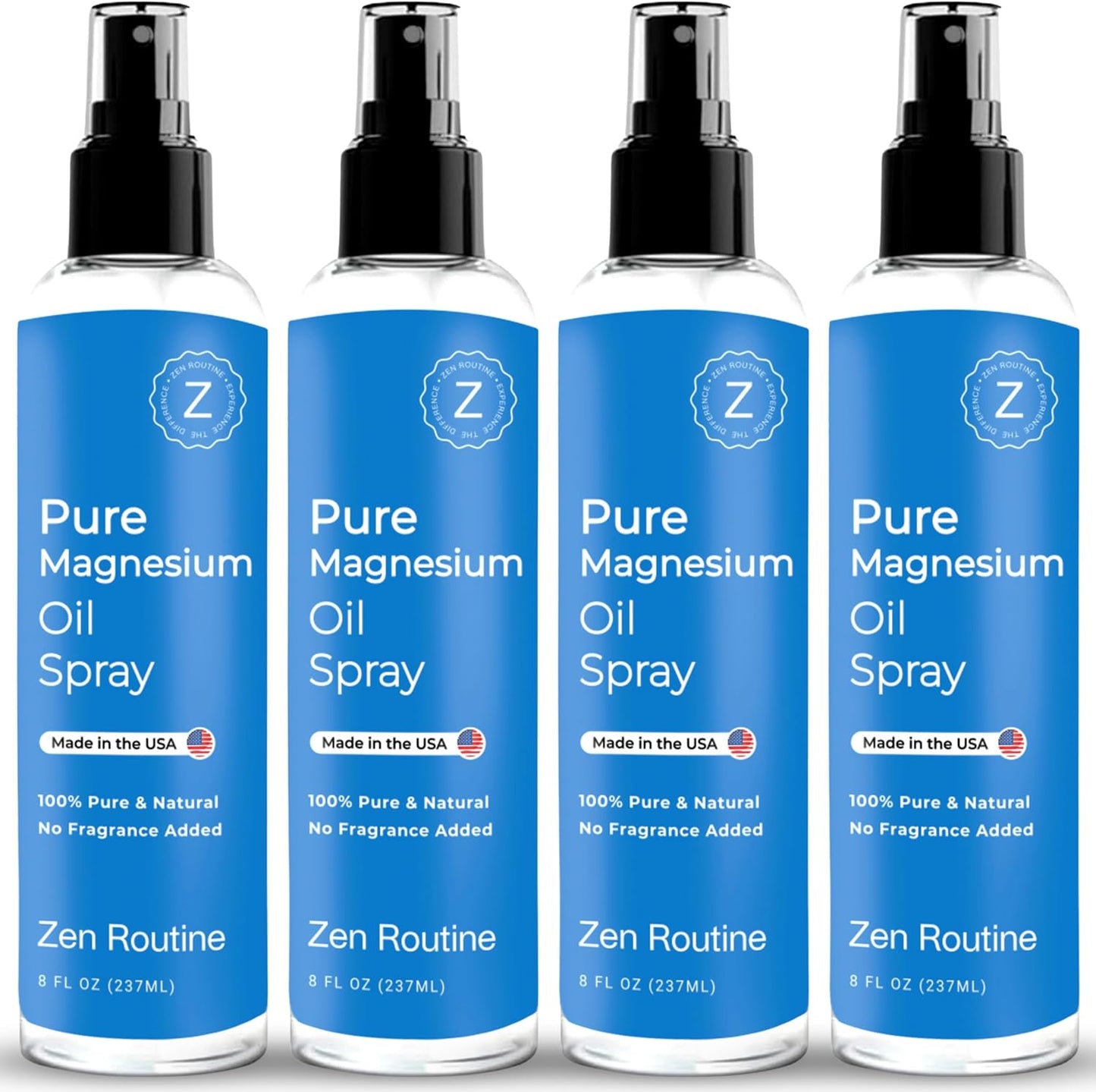 Pure Magnesium Oil Spray for Feet - Organic USP Grade 8oz Pack