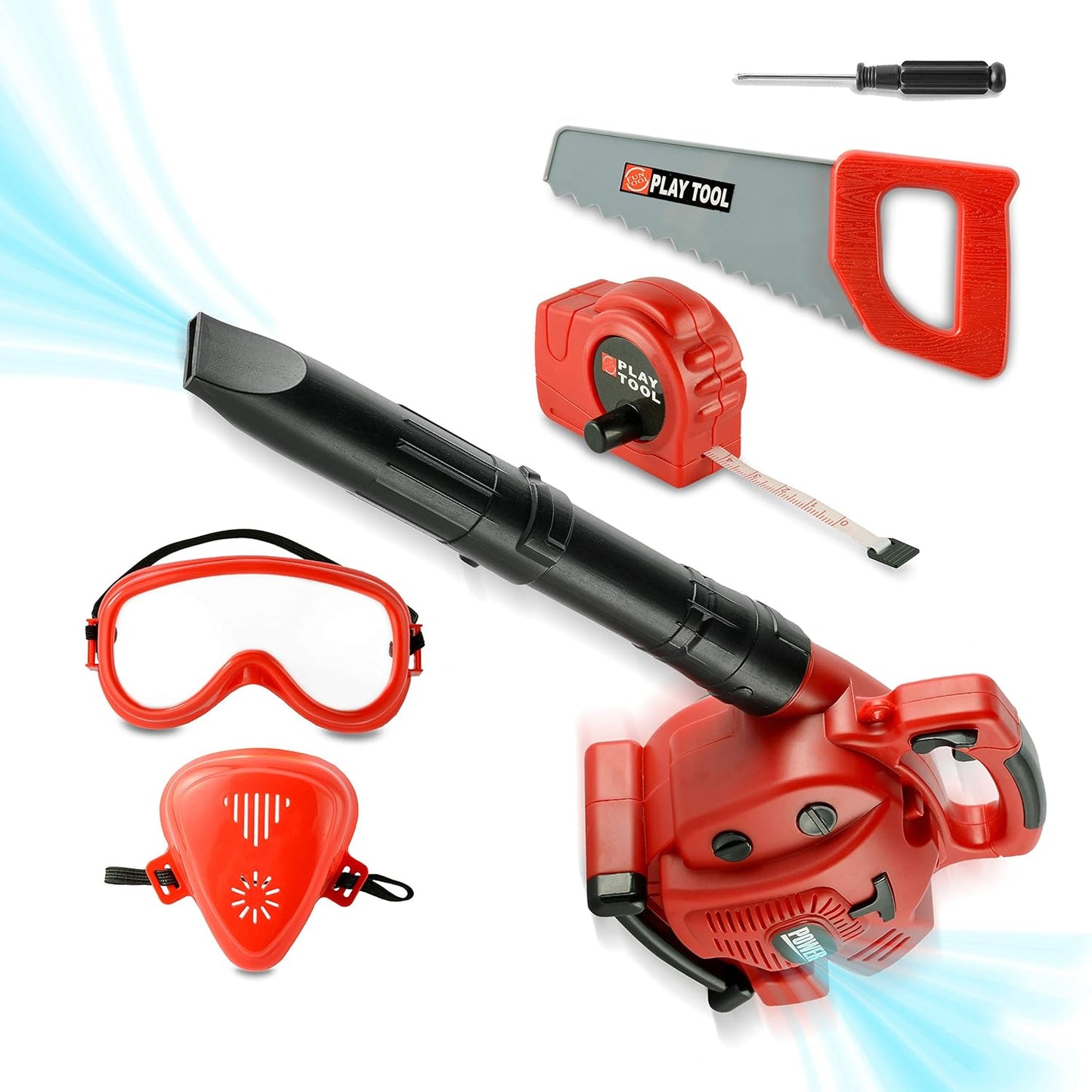 Toy Choi's Kids Leaf Blower - Realistic Pretend Play Tool Set